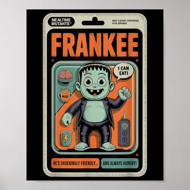 Poster Brinquedo Humor do Halloween do Monstro Frankenste (Frente)