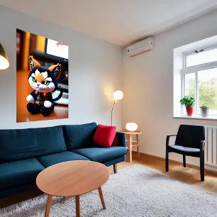 Poster Brinquedo Lynx Plush   Arte AI