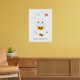 Poster Brinquedos engraçados com vassouras, abóboras e fa