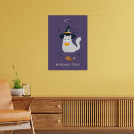 Poster Brinquedos engraçados com vassouras, abóboras e fa