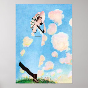 Poster Brisa de Verão por C Coles Phillips