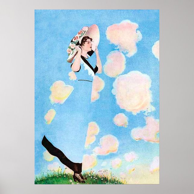 Poster Brisa de Verão por C Coles Phillips (Frente)