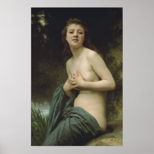 Poster Brisa do Bouguereau-Primavera de William-Adolfo