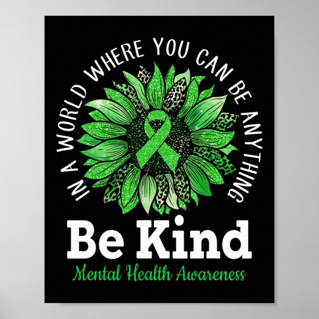 Poster Brisa Verde Brisa Sunflower Mental Health Awarenes (Frente)