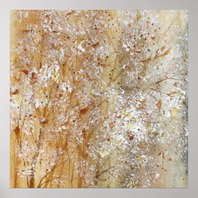 Poster Bristes E Blooms Watercolor (Frente)