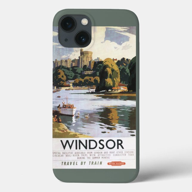 Poster britânico de Tamisa do castelo de Windsor (Verso)