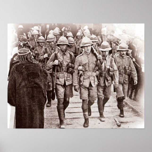 Pôster Britânicos no Iraque (Frente)