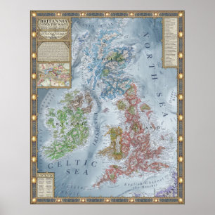 Poster Britannia sob as ondas