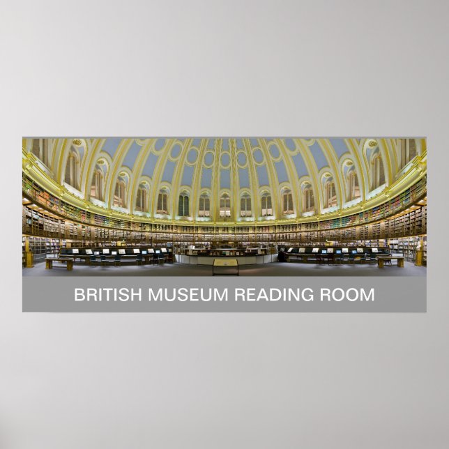 Poster British Museum Reading Room Inglaterra UK A PARTIR (Frente)
