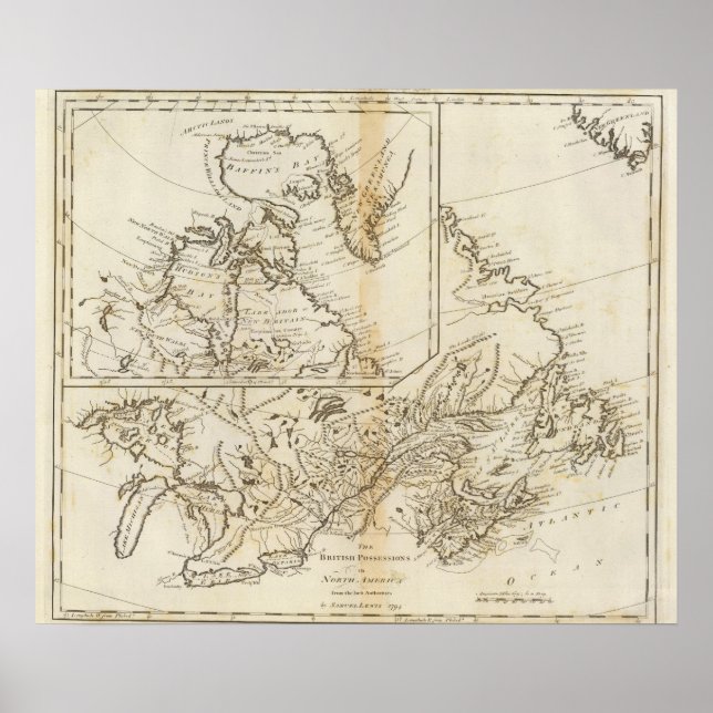 Poster British Possessions in North America 2 (Frente)