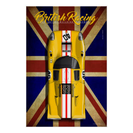Pôster British Racing Lola T70 MKIIIB No.40