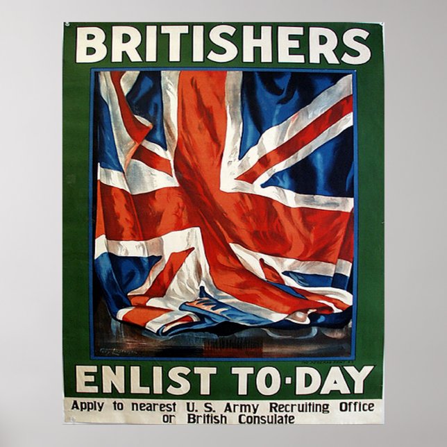 Poster Britishers se inscrevem hoje (Frente)