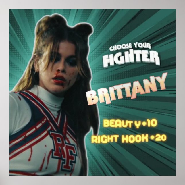 Poster Brittany | Filme de fundo | Kaia Gerber (Frente)