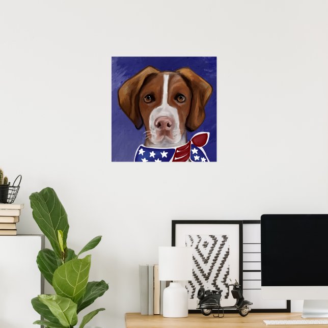 Poster Brittany Spaniel (Escritório em casa)
