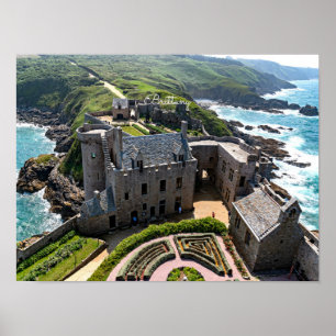 Poster Brittany, vista panorâmica cênica