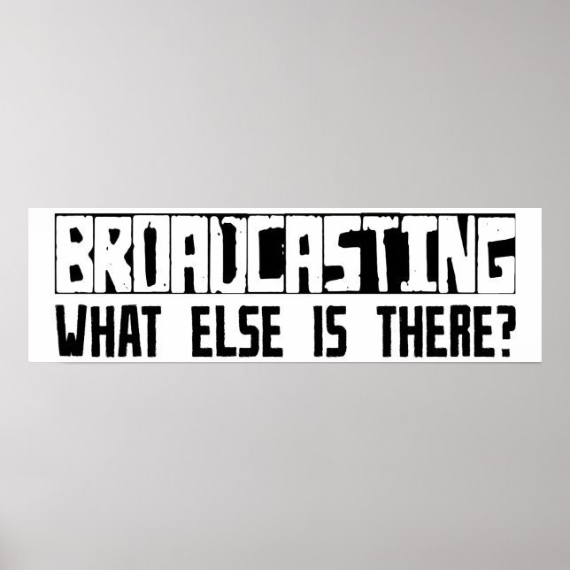 Pôster Broadcasting What Else Is There? (Frente)