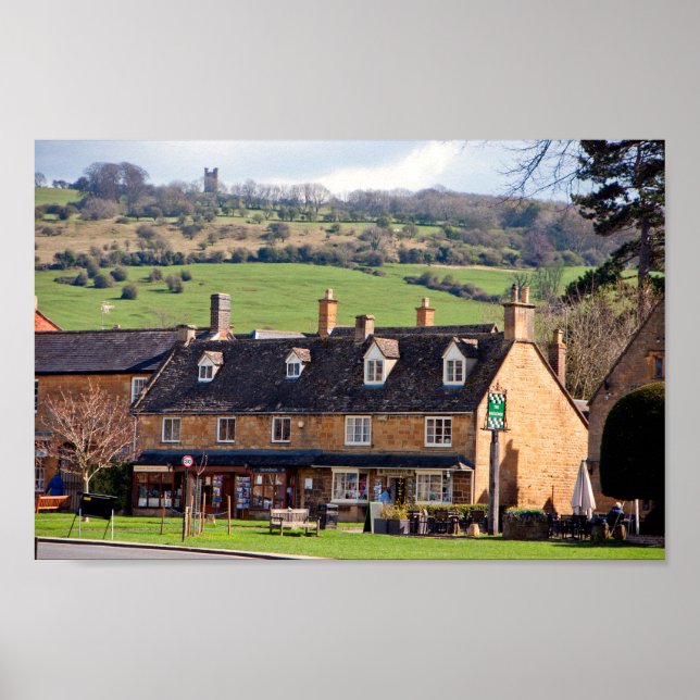 Poster Broadway Cotswolds Worcestershire Inglaterra (Frente)