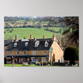 Poster Broadway Cotswolds Worcestershire Inglaterra