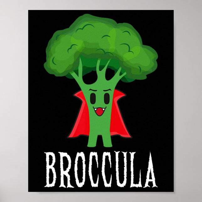 Poster Broccula Funny Broccoli Halloween Costume Perfumad (Frente)