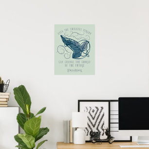 Poster Broche Élfico da Irmandade Citação Gráfica