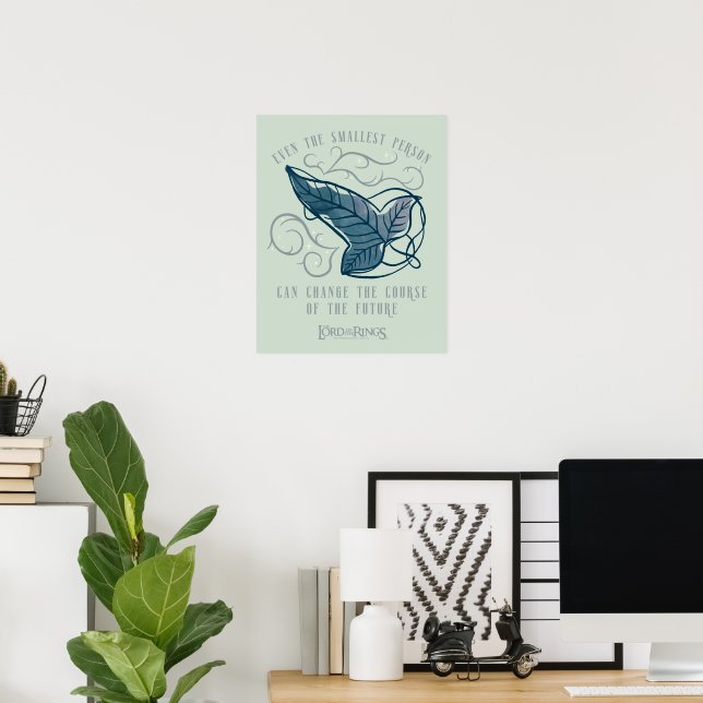Poster Broche Élfico da Irmandade Citação Gráfica (Escritório em casa)