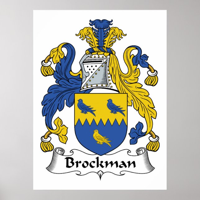 Pôster Brockman Family Crest (Frente)
