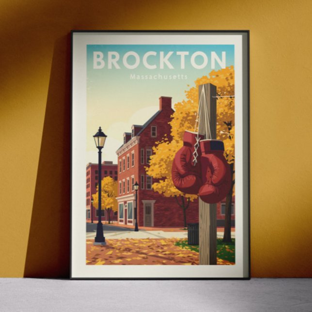 Poster Brockton Massachusetts Antigo (Criador carregado)
