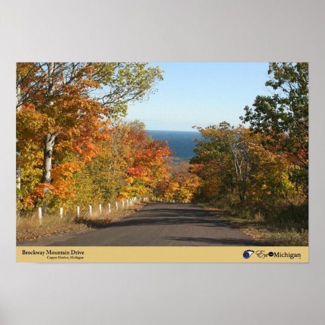Poster Brockway Mountain Drive - Copper Harbor, Michigan (Frente)