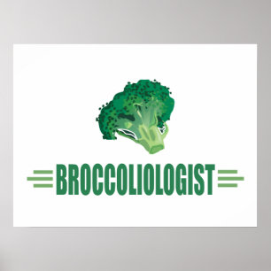 Pôster Brócolis Engraçado