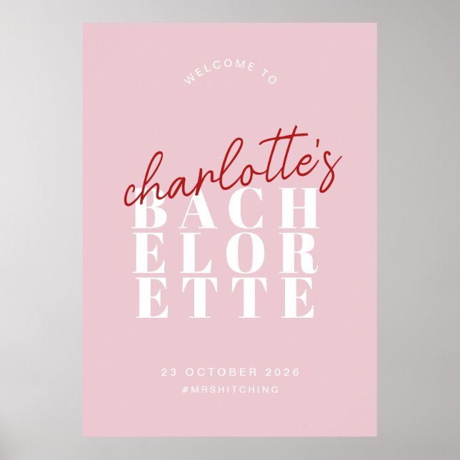 Poster Brody Bachelorette - Canvas de boas-vindas (Frente)