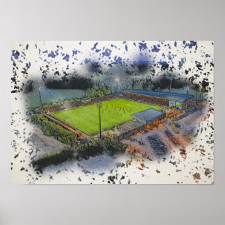 Poster Bromley FC Hayes Lane Stadium Dia de Jogo