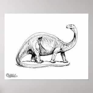 Poster Brontossauro