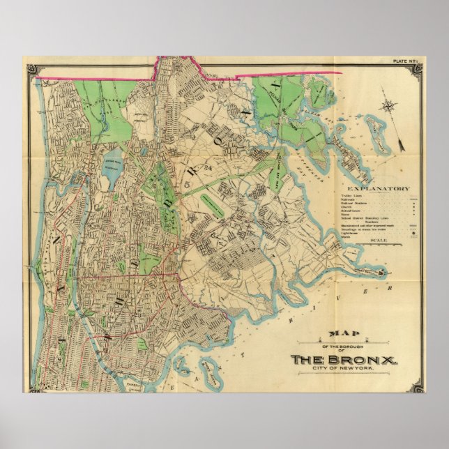 Poster Bronx, New York (Frente)