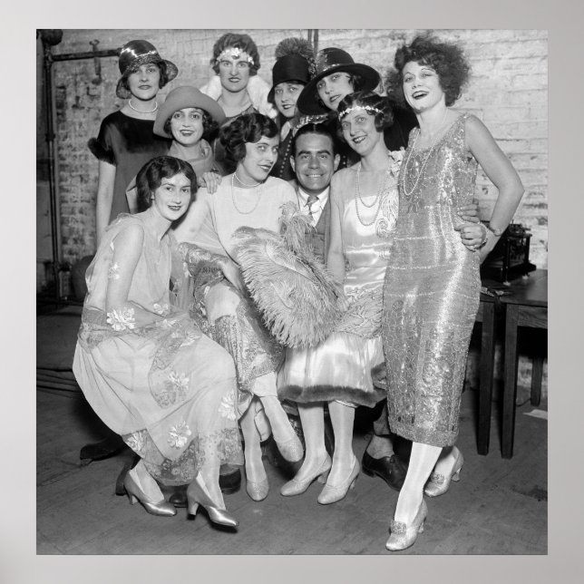 Poster Brook Johns com o Tio Sam's Follies: 1924 (Frente)