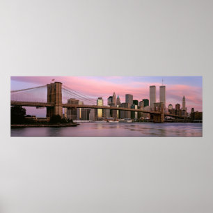 Poster Brooklyn Bridge, Morning, 2000