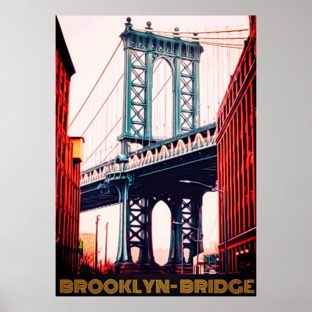 Poster Brooklyn Bridge Newyork (Frente)