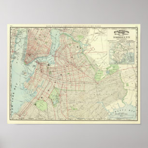 Pôster Brooklyn e vizinhança