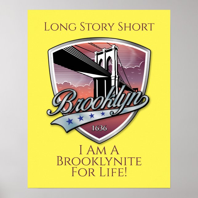 Poster Brooklyn Logo Design (Frente)
