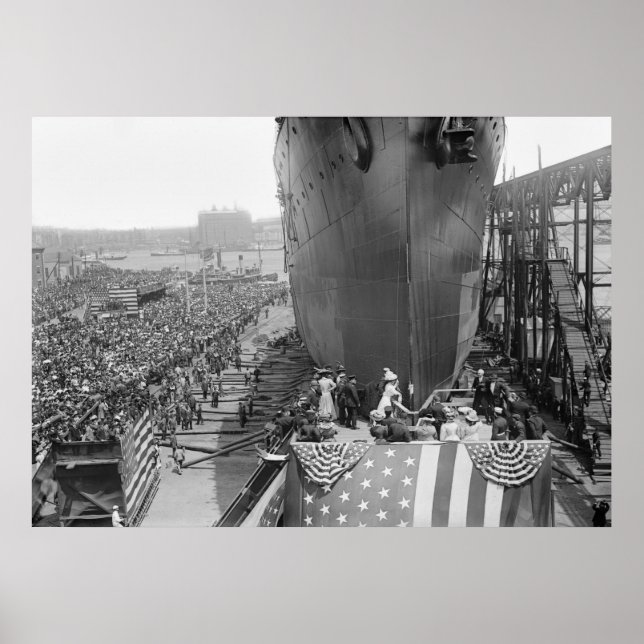 Poster Brooklyn Marinho Yard, 1908 (Frente)