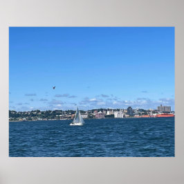 Poster Brooklyn Pier Ship - NYC Bay Ridge