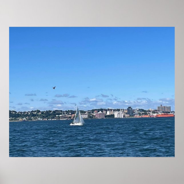 Poster Brooklyn Pier Ship - NYC Bay Ridge (Frente)