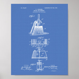 Poster Broom Attachment 1903 Patent Art Blueprint