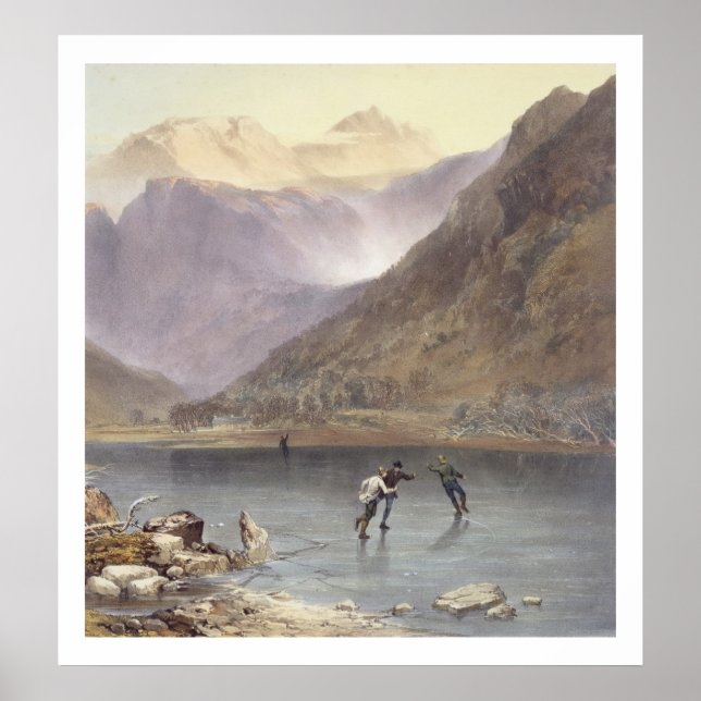 Pôster Brothers Water, detalhe dos skatistas de gelo, de  (Frente)