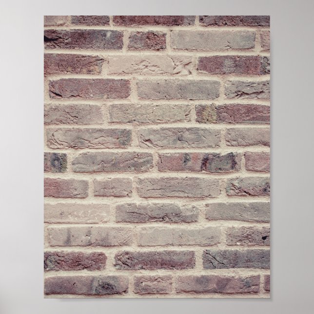 Poster Brown Brick Wall (Frente)
