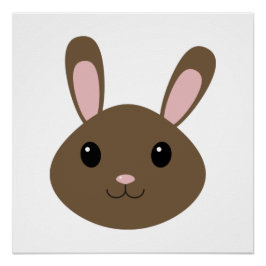 Pôster Brown Bunny Adorável