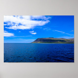 Poster Brown Cliff perto do mar