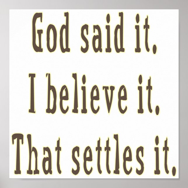 Pôster Brown Letters (Frente)