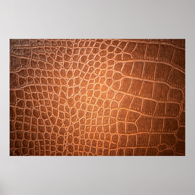 Poster Brown skin leather texture use for background (Frente)