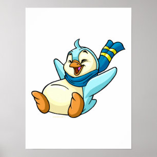 Poster Bruce azul deslizante