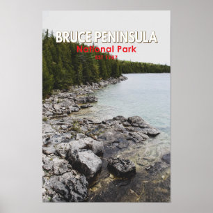 Poster Bruce Peninsula National Park Canada Art Vintage